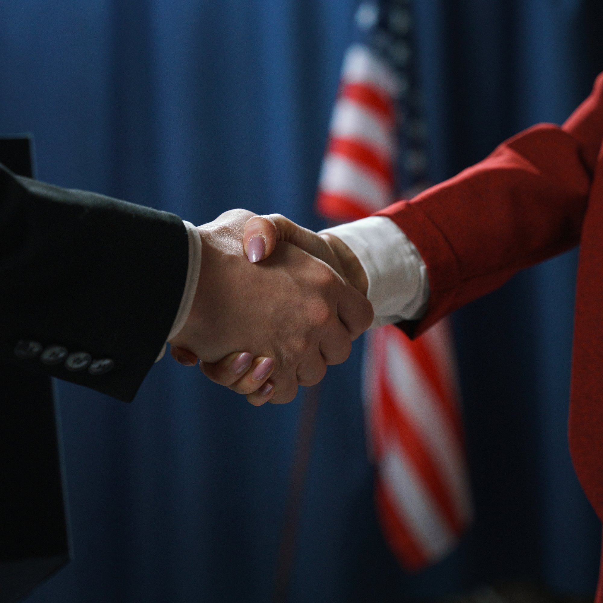 Shaking hands